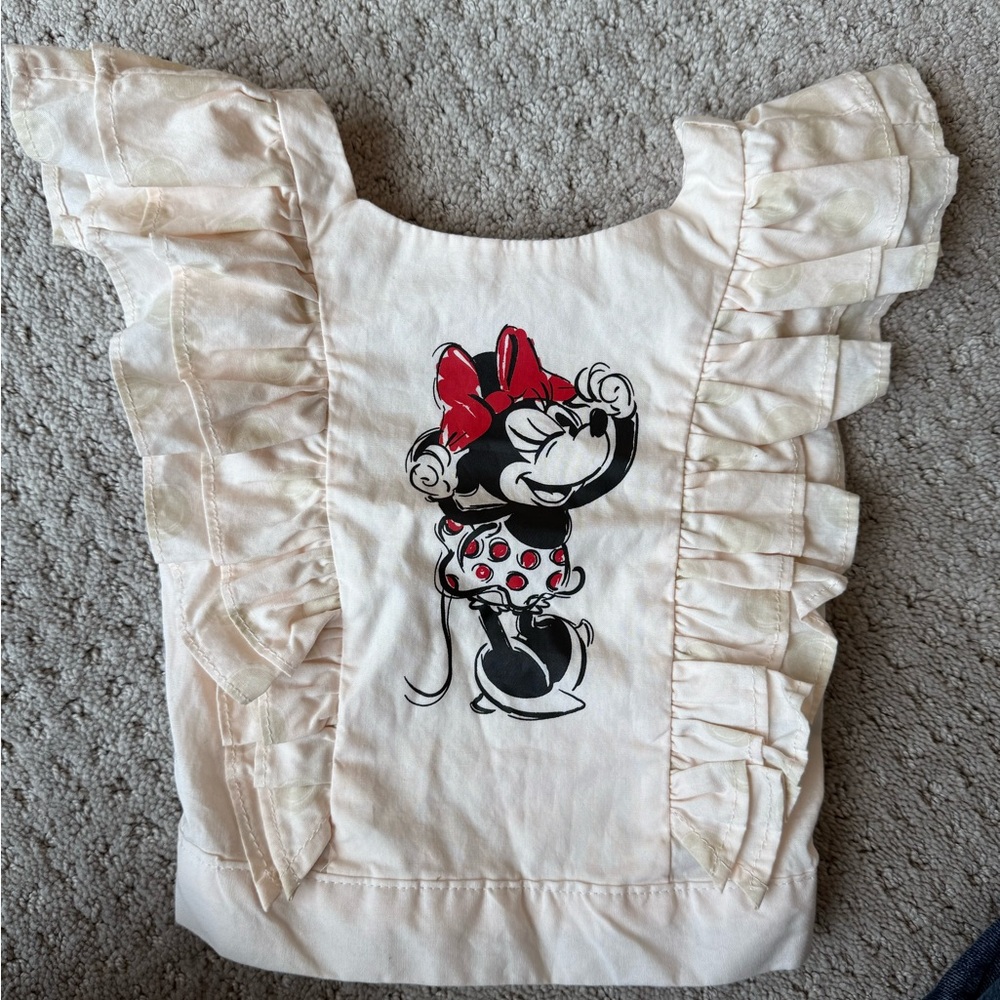 2T Disney Cream Minnie Mouse top